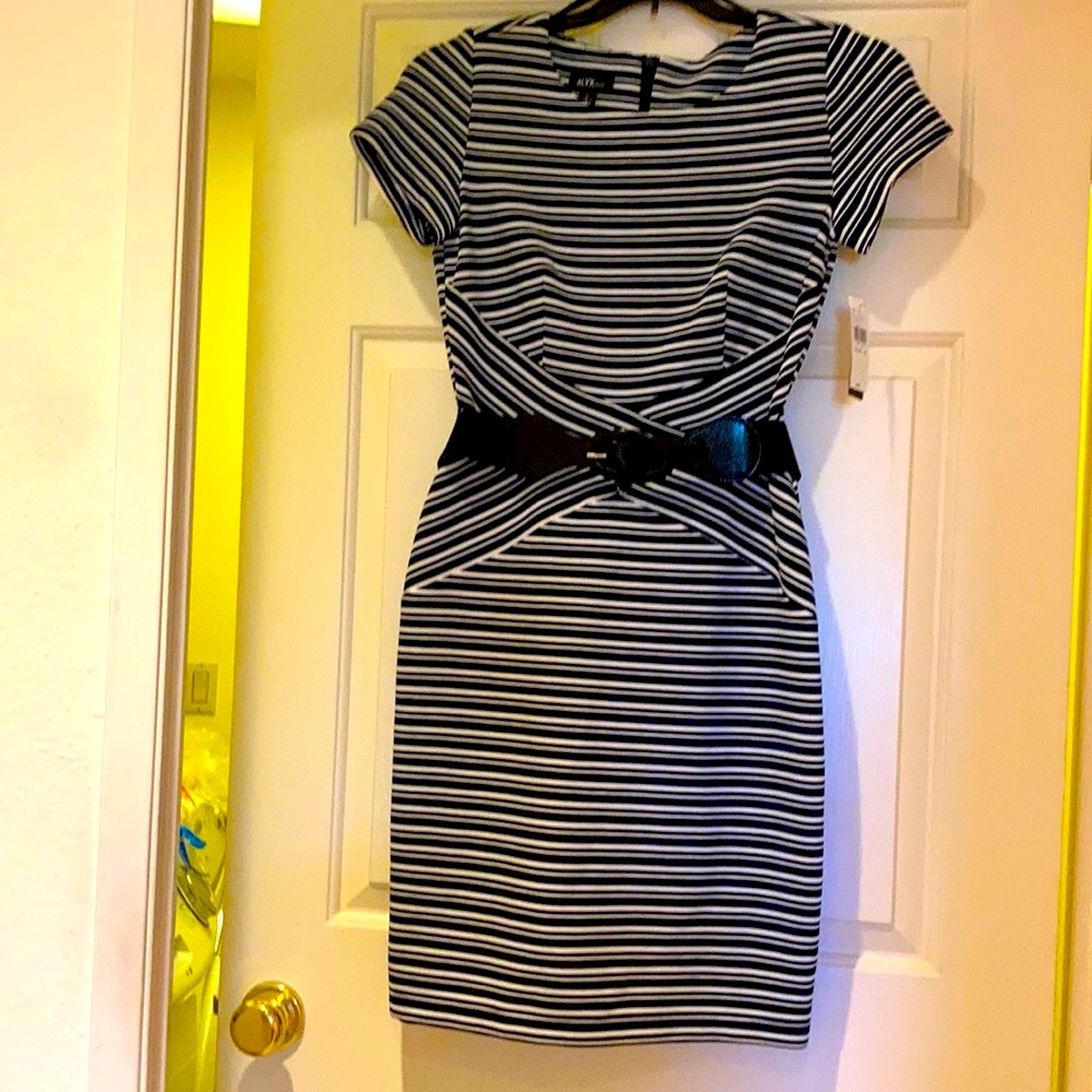 NWT-PRICE REDUCED-ALYX polyester striped dress